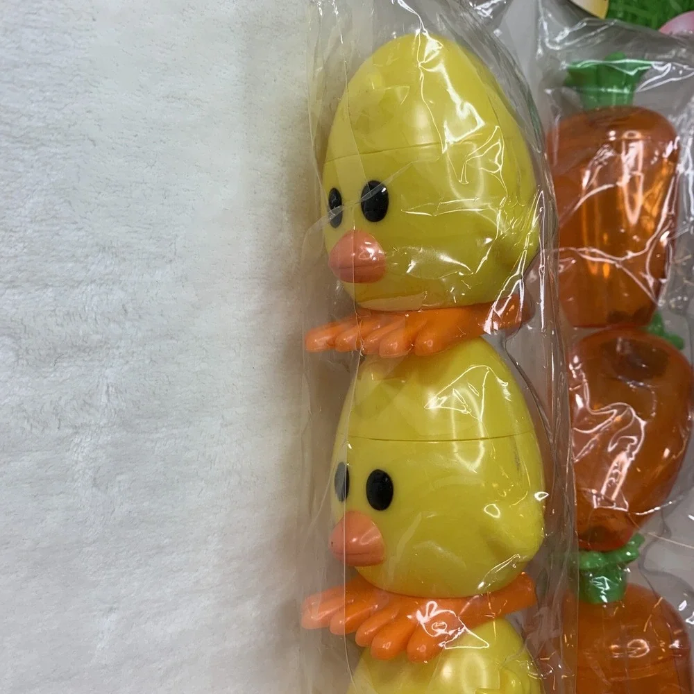 2006 Dudley's Easter Egg Hunt Vtg Candy Containers Holders Carrots Chicks‎ NEW - Picture 3 of 16